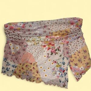 Floral Patchwork Tube Top